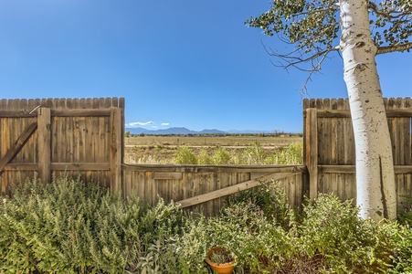 Backs to open space and gorgeous views of the Rocky Mountains