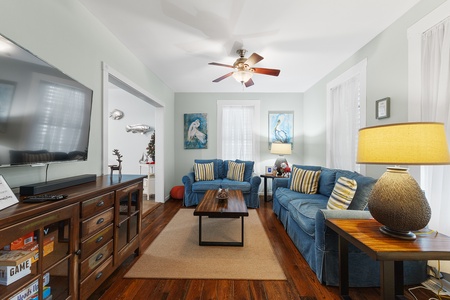 Big comfy couches in living room