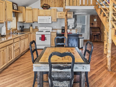 Fully stocked kitchen  