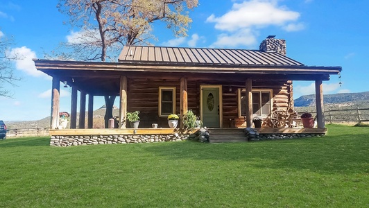 Relax on the covered patio and enjoy the views