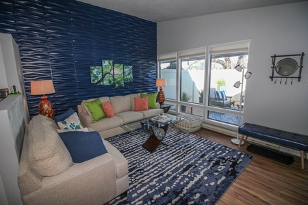 Large windows to connect outdoor space