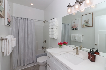 Full bath with tub