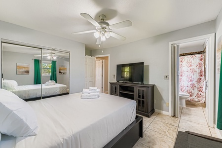 Primary Bedroom with smart TV