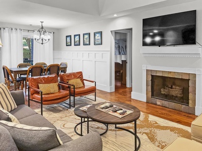 Flat screen TV in the open living area