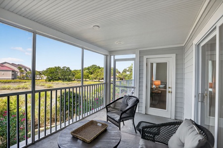 Enjoy gorgeous waterfront views on the screened in porch!