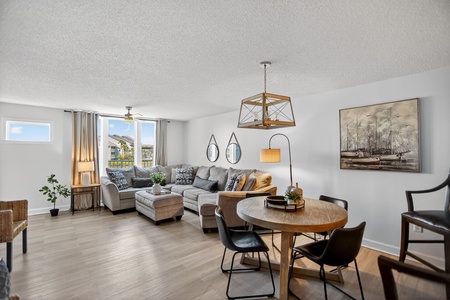 Open, bright living space