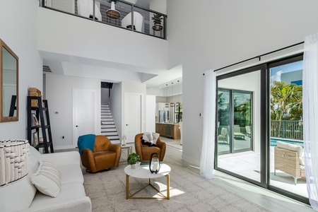 Open Living Space to Dining-Kitchen Great Room