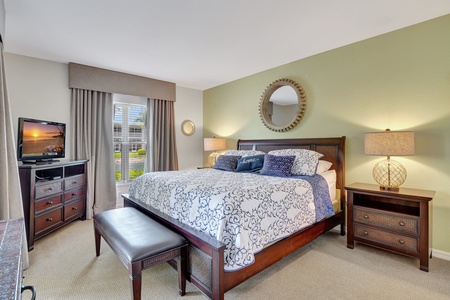 Master Suite Ceiling Height Picture Window