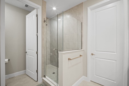 Main step in shower