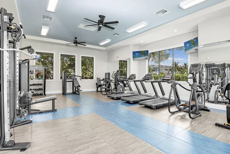 Community center gym