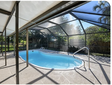 Screened in pool