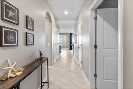 Entrance door to living area