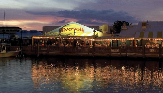 Riverwalk where food and ambience meet