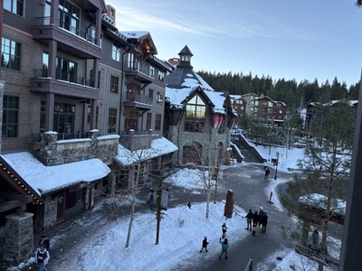 Enjoy the stunning view from the balcony, just steps away from the Northstar Transportation Hub, where convenient access to the resort awaits.