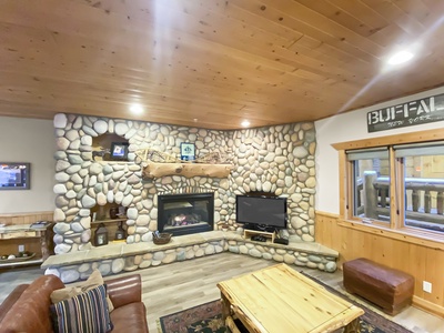 Cozy Living Room with Fireplace