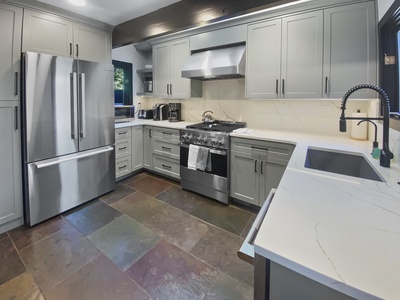 Beautiful Kitchen with Stainless Appliances