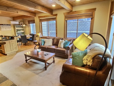 Cozy Living Room with TV and Fireplace!