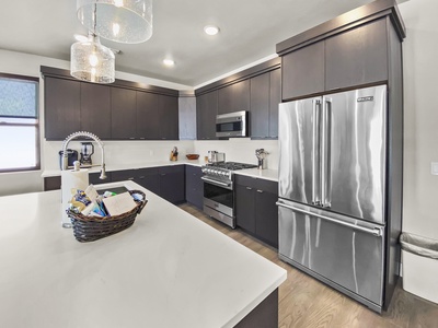 Kitchen with Stainless Steel Appliances!