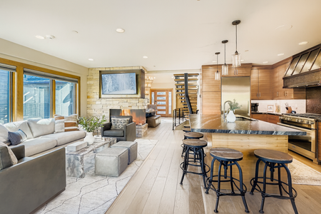 Open Kitchen and Living Room
