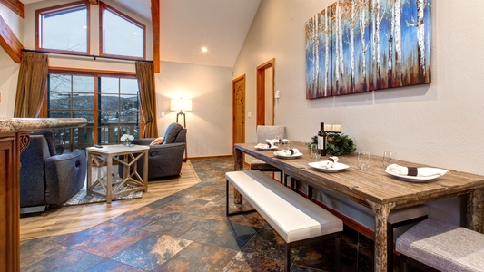 Sleek Dining Area