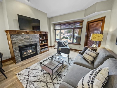 Cozy Living Room with Fireplace