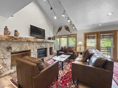 Cozy Living Room with Fireplace