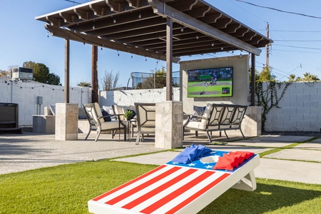 Some say corn hole is addicting, we think it's definitely fun!