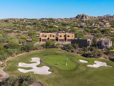 Drone View of Villas from one of the Troon holes