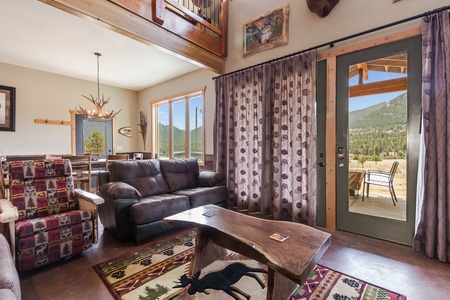 The front door opens into the ground floor living area