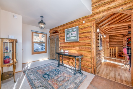 Main entry room filled with rustic charm.