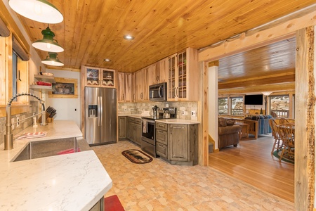 Beautiful open concept kitchen