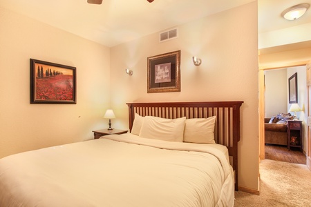 Large, comfortable King size bed in Master Suite.