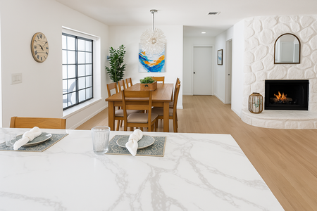 Large dining area.
