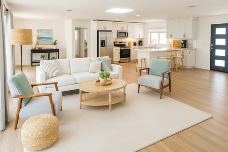Open concept living area