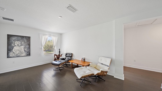 Relaxing Seating Area Upstairs for Reading or Lounging