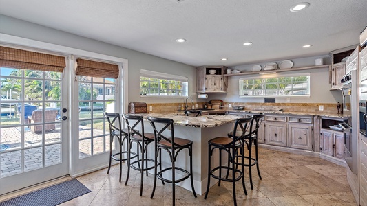 Kitchen Kitchen Kitchen bar with stools. 