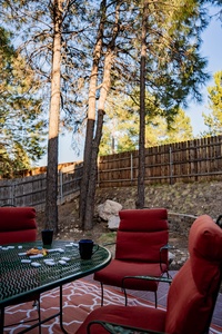Backyard is big, private and beautiful