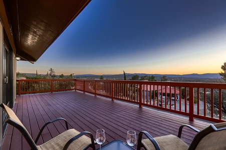 Balcony - watch the sun set & the stars!