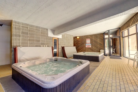 Indoor communal hot tubs