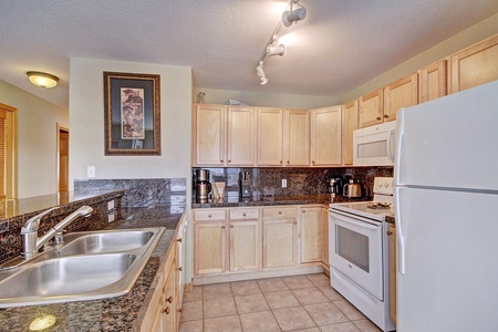 Bright and open kitchen area