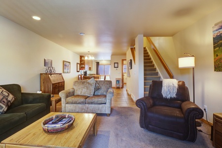 Beautiful open concept living area, with ample seating.