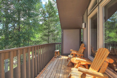 Wrap around deck with creek & mountain views