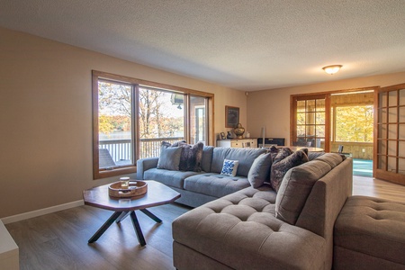 Cozy living area perfect for movie nights