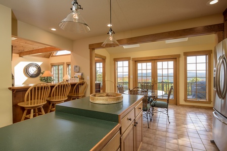 Fully Stocked kitchen! Family time with great meals.