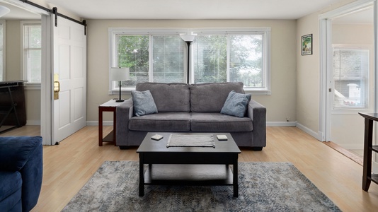 Living Room with views of the lake