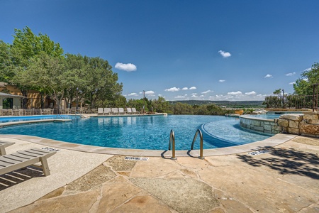 Cool off at the infinity pool in the Hollows Beach Club Cool off at the infinity pool in the Hollows Beach Club 