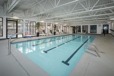 Shared indoor swimming pool facility at the clubhouse