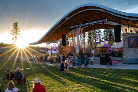 Steps from Hideaway Music Events in Summer and great sledding in Winter