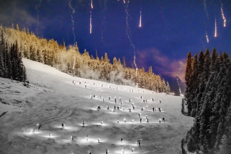 Christmas Eve Annual Ski Down at Winter Park Resort