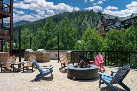 Enjoy the community outdoor patio with new and familiar faces